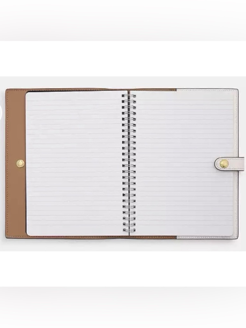 COACH Notebook In Signature Canvas, IM/WHITE/CHALK - Picture 5 of 5